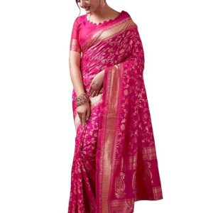 Sugathari Women's Banarasi Saree Pure Kanjivaram Silk Saree